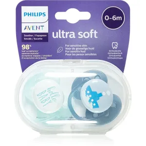 Philips Avent Soother Ultra Soft 0 - 6 m tétine Mix Boy 2 pcs