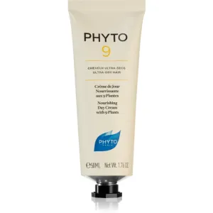 Phyto Phyto 9 Nourishing Day Cream with 9 Plants crème hydratante et nourrissante pour cheveux secs 50 ml