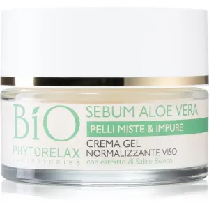 Phytorelax Laboratories Bio Sebum Aloe Vera gel-crème hydratant pour rendre la peau moins grasse 50 ml