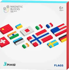 Pixio Flags Blocs magnétiques Flags Jouet magnétique