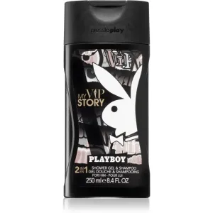 Playboy My VIP Story gel de douche et shampoing 2 en 1 pour homme 250 ml