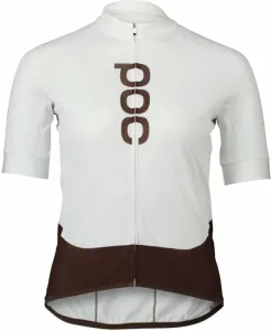 POC Essential Road Logo Jersey Hydrogen White/Axinite Brown L Maillot