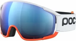 POC Zonula Race Hydrogen White/Zink Orange/Partly Sunny Blue Masques de ski