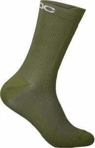 POC Lithe MTB Sock Mid Epidote Green L Chaussettes de cyclisme