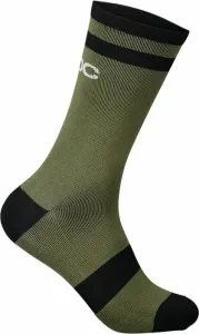 POC Lure MTB Sock Long Epidote Green/Uranium Black L Chaussettes de cyclisme
