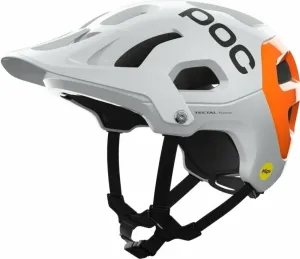 POC Tectal Race MIPS NFC Hydrogen White/Fluorescent Orange 51-54 Casque de vélo
