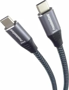 PremiumCord USB-C to USB-C Braided Gris 2 m Câble USB