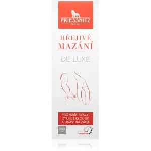 Priessnitz DeLuxe crème de massage avec effet réchauffant 200 ml