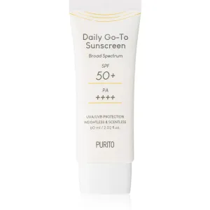 Purito Daily Go-To Sunscreen crème légère protectrice visage SPF 50+ 60 ml