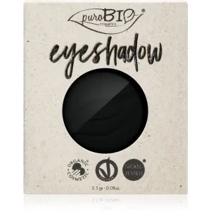 puroBIO Cosmetics Compact Eyeshadows fard à paupières recharge teinte 04 Black 2,5 g