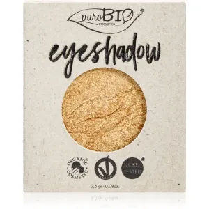 puroBIO Cosmetics Compact Eyeshadows fard à paupières recharge teinte 24 Gold 2,5 g