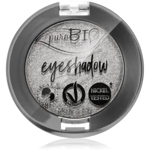 puroBIO Cosmetics Compact Eyeshadows fard à paupières teinte 23 Silver 2,5 g