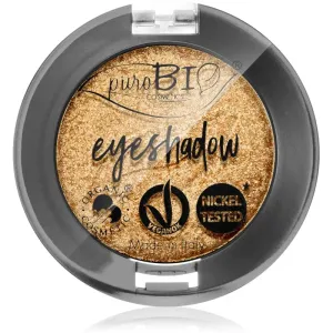 puroBIO Cosmetics Compact Eyeshadows fard à paupières teinte 24 Gold 2,5 g