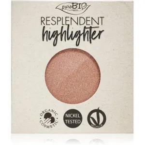 puroBIO Cosmetics Resplendent Highlighter enlumineur crème recharge teinte 04 Pink Gold 9 g