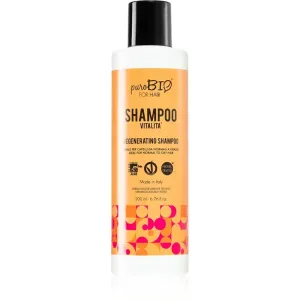 puroBIO Cosmetics Vitalita shampoing régénérant pour cheveux fatigués sans éclat 200 ml