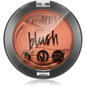 puroBIO Cosmetics Long-lasting Blush blush longue tenue teinte 02 Matte Coral Pink 5,2 g