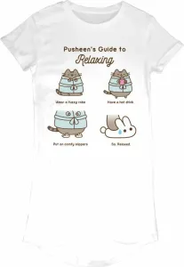 Pusheen T-shirt Guide To Relaxing White S