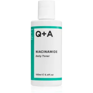 Q+A Niacinamide lotion tonique visage anti-imperfections de la peau 100 ml