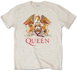 Queen T-shirt Classic Crest Unisex Sand M