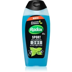 Radox Sport Mint & Sea Salt gel douche booster d’énergie   pour homme 400 ml