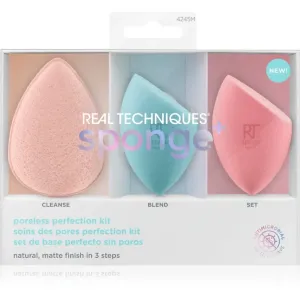 Real Techniques Sponge+ Poreless Perfection coffret cadeau (pour peaux à imperfections)