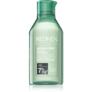 Redken Amino Mint shampoing nettoyant doux pour cheveux qui deviennent gras très vite 300 ml