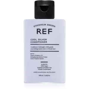 REF Cool Silver Conditioner après-shampoing hydratant qui neutralise les tons jaunes 100 ml