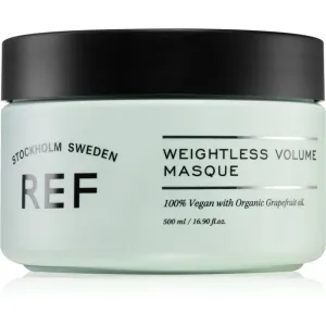 REF Weightless Volume Masque masque hydratant en profondeur pour des cheveux brillants et doux 500 ml