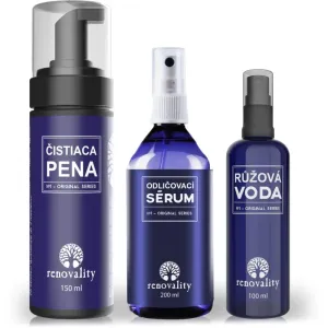 Renovality Make-up removing serum, Cleansing foam and Rose water coffret cadeau (pour tous types de peau) pour femme