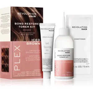 Revolution Haircare Plex Bond Restore Kit ensemble pour souligner la couleur de cheveux teinte Iced Chocolate