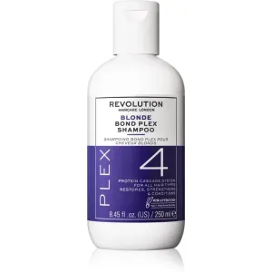Revolution Haircare Plex Blonde No.4 Bond Shampoo shampoing nourrissant intense pour cheveux secs et abîmés 250 ml