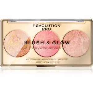Revolution PRO Blush & Glow palette visage entier teinte Peach Glow 8.4 g
