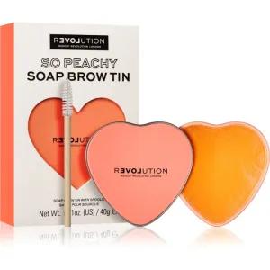 Revolution Relove So Peachy Soap Brow Tin pommade-gel sourcils avec brosse 40 g