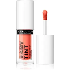 Revolution Relove Baby Tint blush liquide et brillant à lèvres teinte Coral 1.4 ml