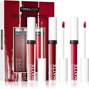 Revolution Relove Super Matte Liquid Lip ensemble de rouges à lèvres teinte Heat