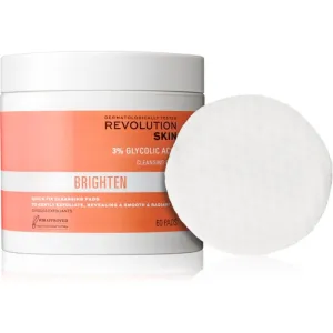 Revolution Skincare Brighten 3% Glycolic Acid disques nettoyants 60 pcs