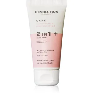 Revolution Skincare Hand Care Sanitiser and Moisture Balm gel nettoyant mains pour un effet naturel 50 ml