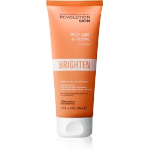 Revolution Skincare Brighten Fruit Acid & Enzyme gel nettoyant illuminateur avec AHA Acids 200 ml