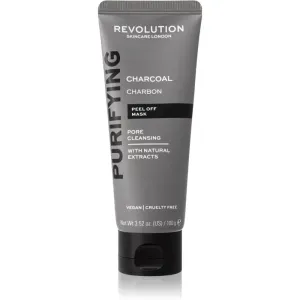 Revolution Skincare Purifying Charcoal masque peel-off contre les points noirs au charbon actif 100 g