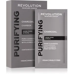 Revolution Skincare Purifying Charcoal patch purifiant anti-pores dilatés du nez au charbon actif 6 pcs