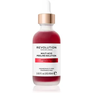 Revolution Skincare Multi Acid Peeling Solution gommage purifiant en profondeur avec AHA Acids 60 ml