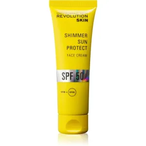 Revolution Skincare Sun Protect Shimmer crème protectrice éclaircissante SPF 50 50 ml