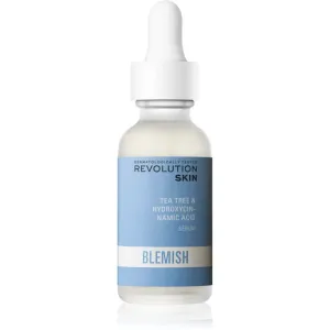 Revolution Skincare Blemish Tea Tree & Hydroxycinnamic Acid sérum apaisant anti-rougeurs pour peaux grasses et à problèmes 30 ml