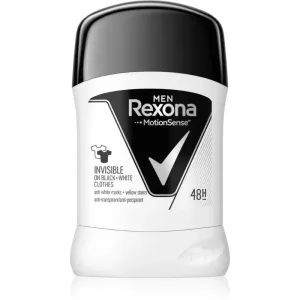 Rexona Invisible on Black + White Clothes Antiperspirant anti-transpirant solide 48 H 50 ml