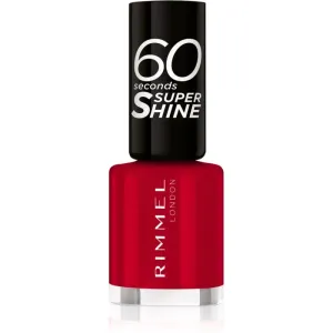 Rimmel 60 Seconds Super Shine vernis à ongles teinte 313 Feisty Red 8 ml