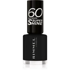 Rimmel 60 Seconds Super Shine vernis à ongles teinte 900 Black 8 ml