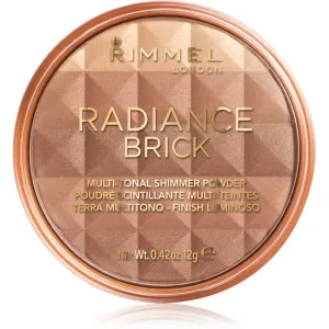 Rimmel Radiance Brick poudre bronzante illuminatrice teinte 002 Medium 12 g