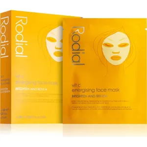 Rodial Vit C Energising Face Mask masque tissu brillance et vitalité à la vitamine C 4 x 20 ml #125105