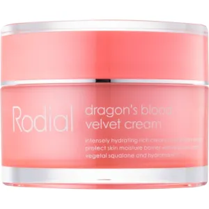 Rodial Dragon's Blood Velvet Cream crème visage à l'acide hyaluronique pour peaux sèches 50 ml
