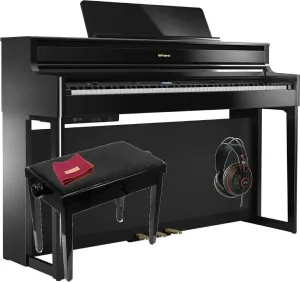 Roland HP 704 Polished Ebony SET Polished Ebony Piano numérique